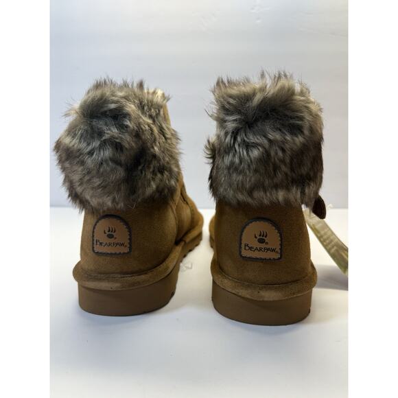 BearPaw Koko Hickory II Brown Women's Size 10 New With Box Wool Lamb Skin - Picture 8 of 15